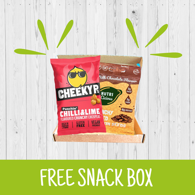 free snack box with 2 healthy snacks