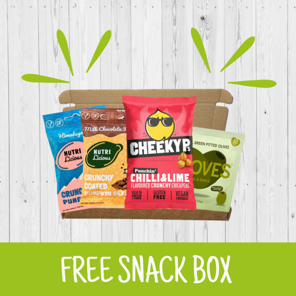free snack box with 4 healthy snacks
