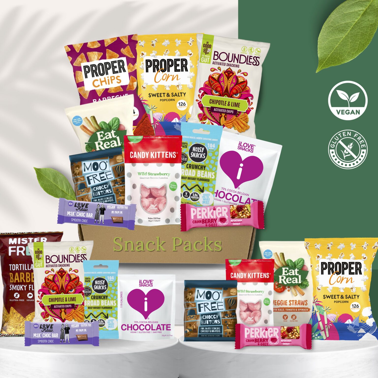 Clean Snack Packs – Vegan, Gluten-Free, Allergen-Friendly
