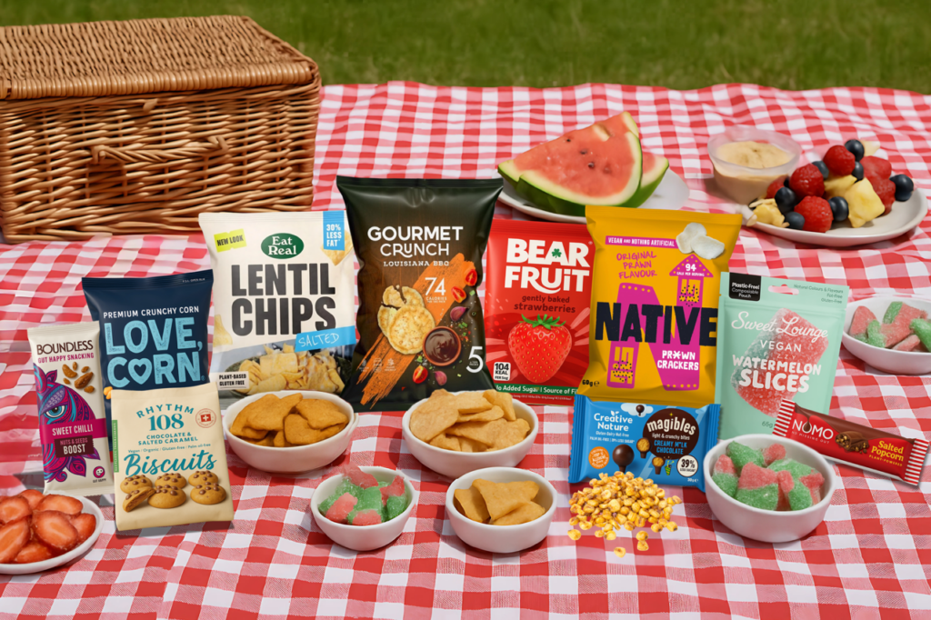 gluten free and vegan snacks for a picnic