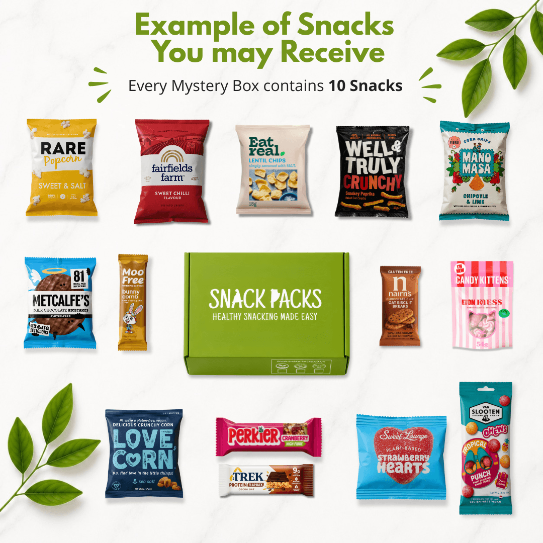 surprise mix of 10 gluten free snacks