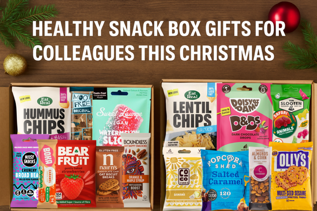 Healthy snack box gifts for colleagues this Christmas