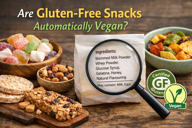 Are gluten free snacks automatically vegan