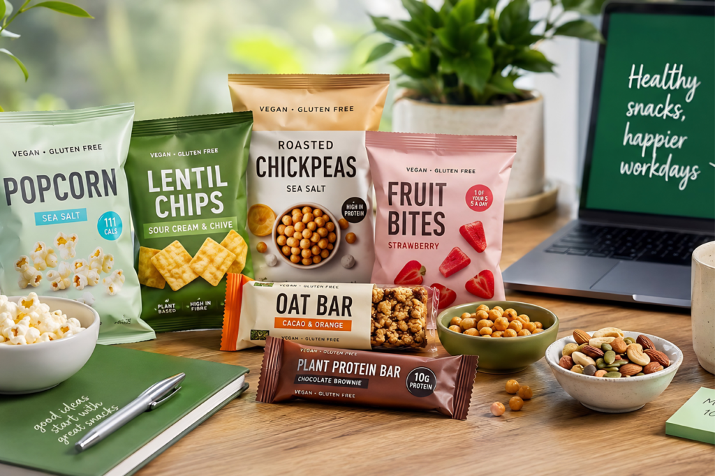 Desk-Friendly Vegan & Gluten-Free Snacks for Warmer Weather